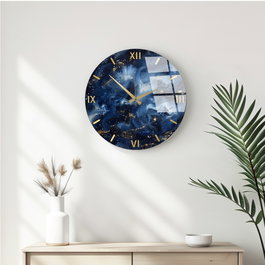 Wallity Huhu350 Reloj de pared decorativo de cristal Multicolor 40 cm